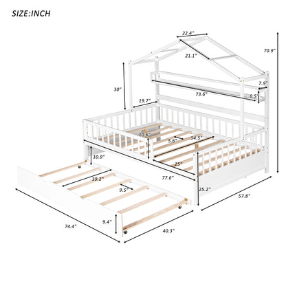 Full House Bed White