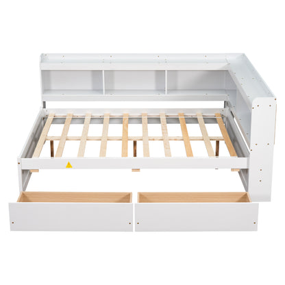 Full Storage Bed White
