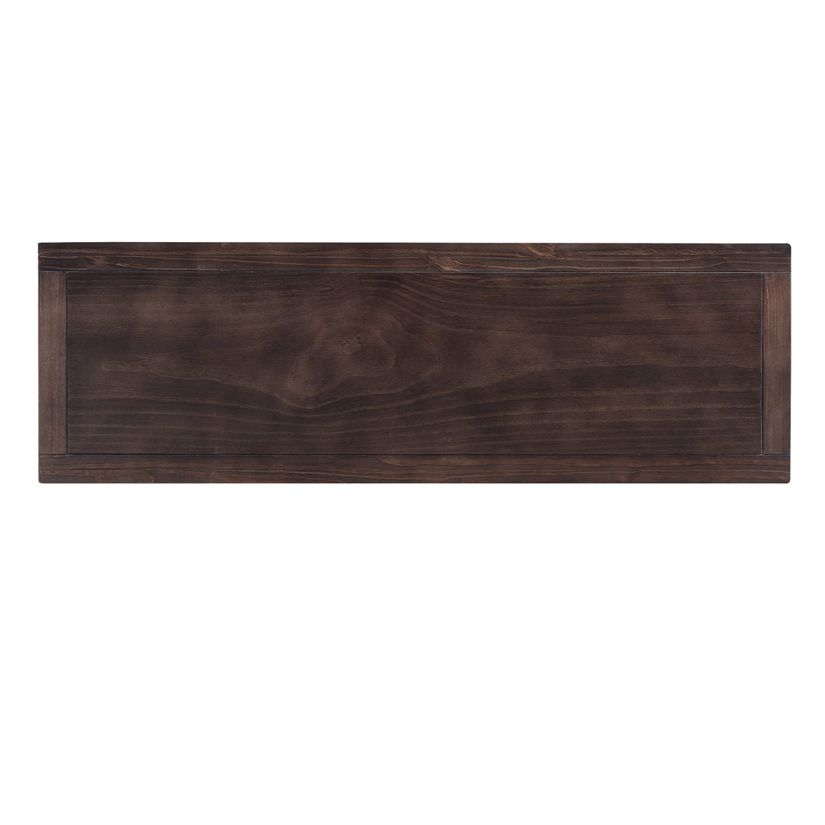 Retro Console Table with Shelves Navy Espresso
