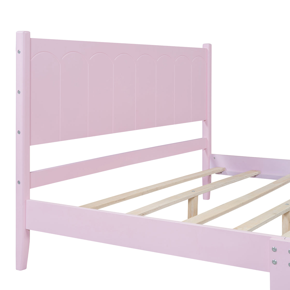 Queen Platform Bed Pink