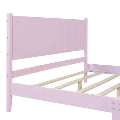 Queen Platform Bed Pink