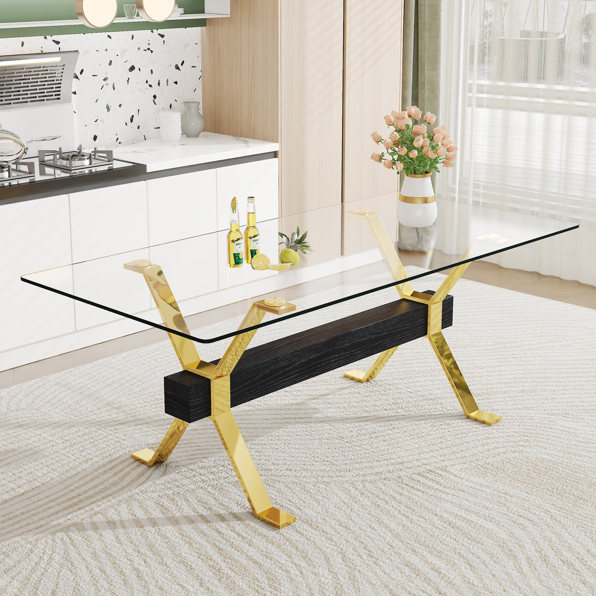Tempered Glass Dining Table