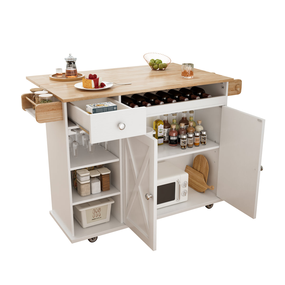 Kitchen Island Cart White Oak