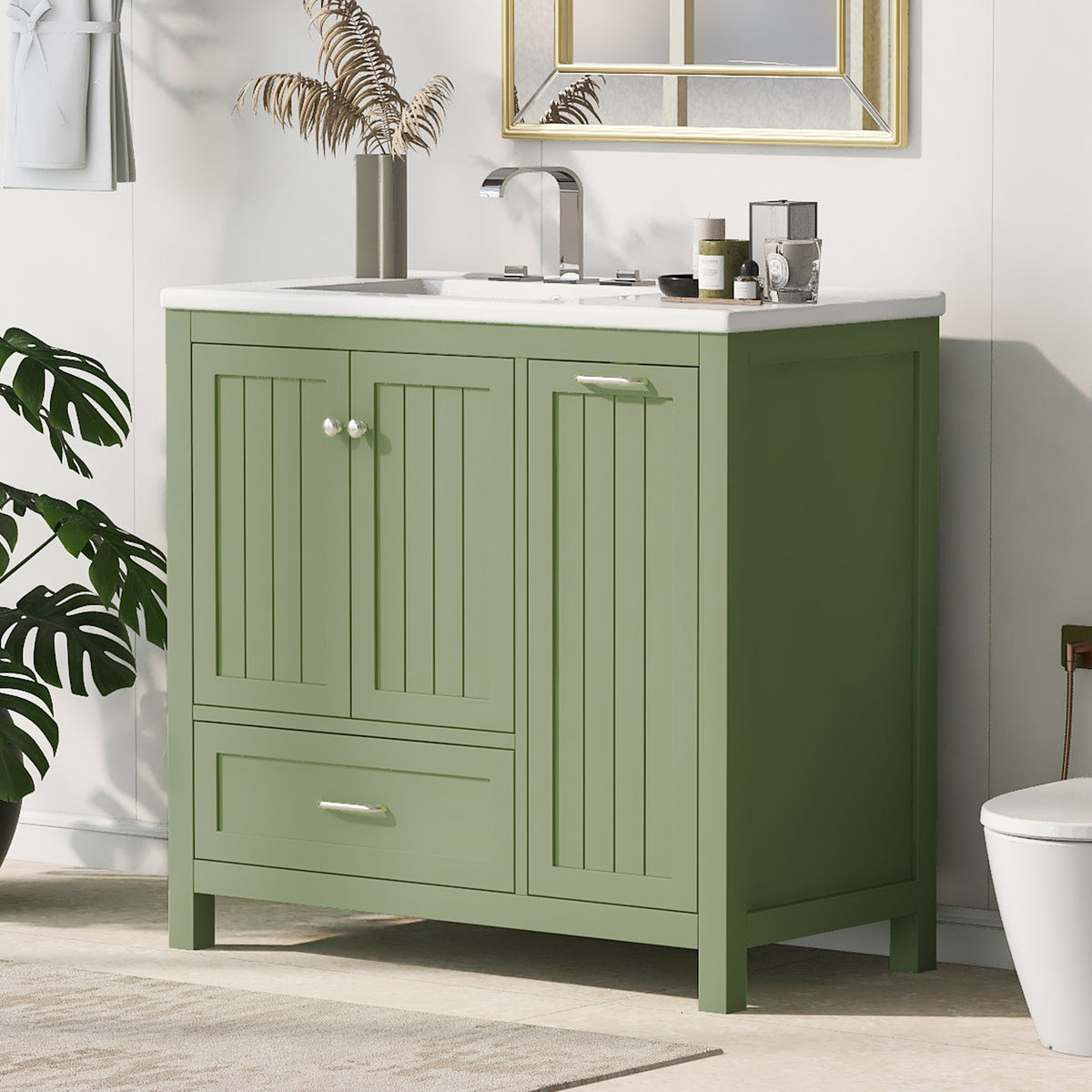 36-Inch Bathroom Vanity with Sink and Drawer