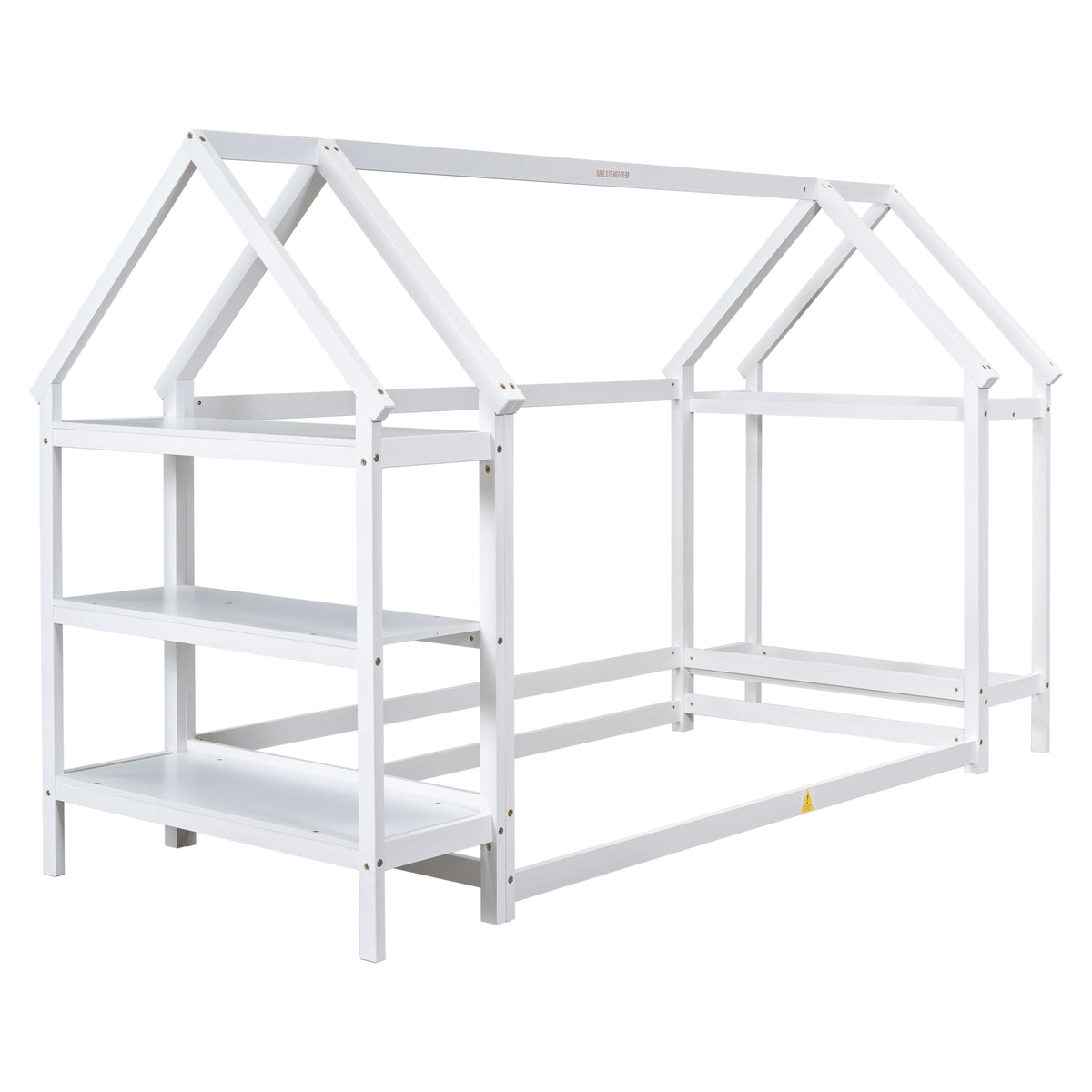 Twin House Bed White