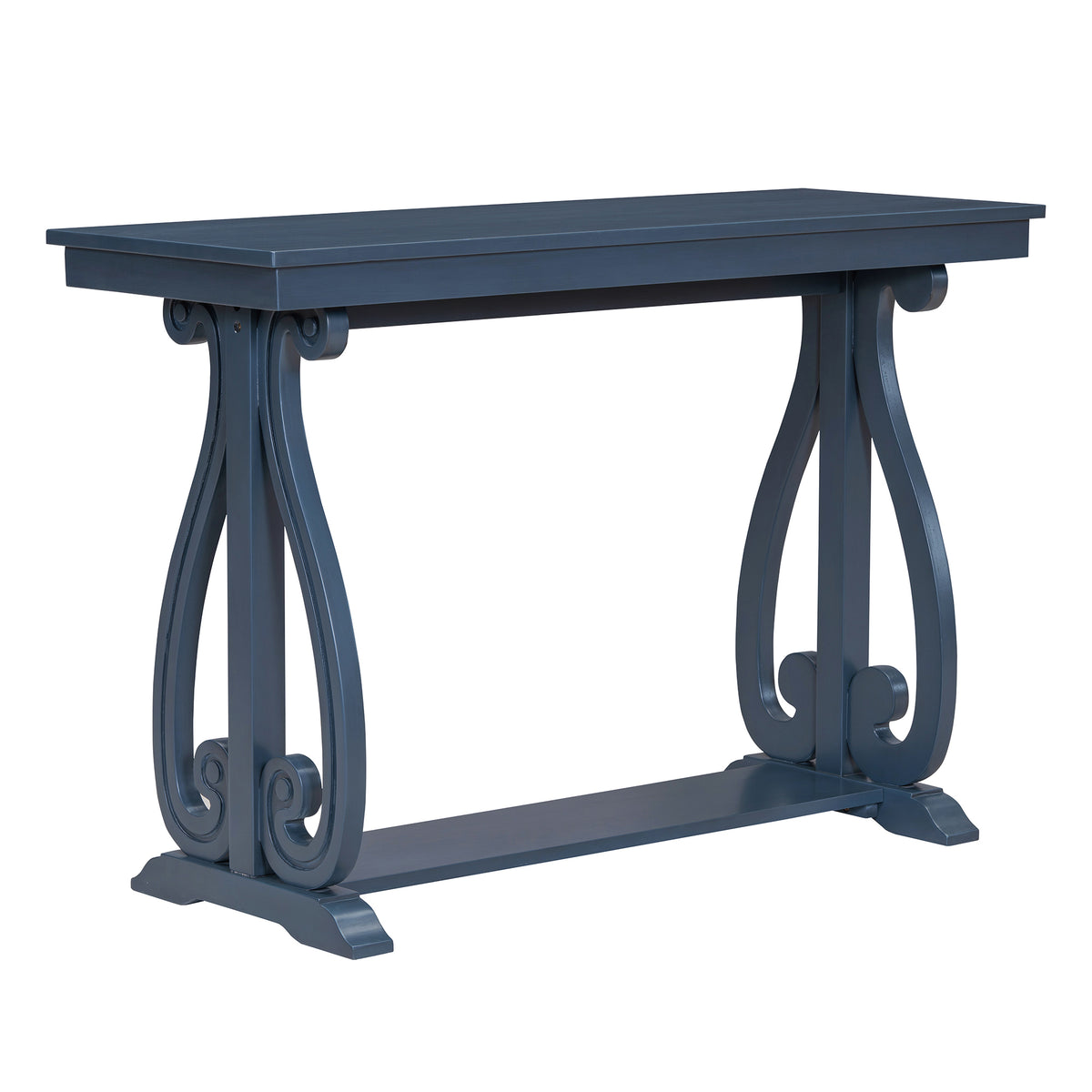Rustic Console Table 48-Inch Navy Finish
