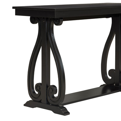 Rustic Console Table Black