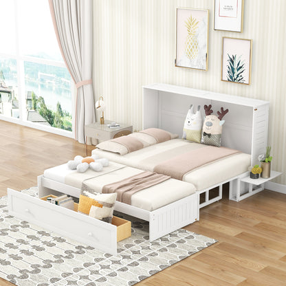 Queen Murphy Bed White
