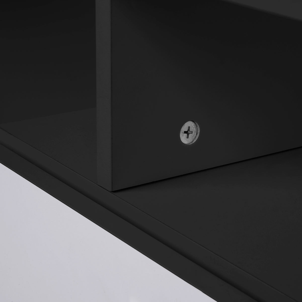 LED TV Stand with Storage White