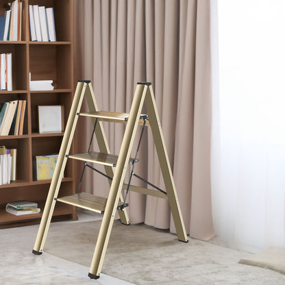 Aluminum Step Ladder – Black Pedal