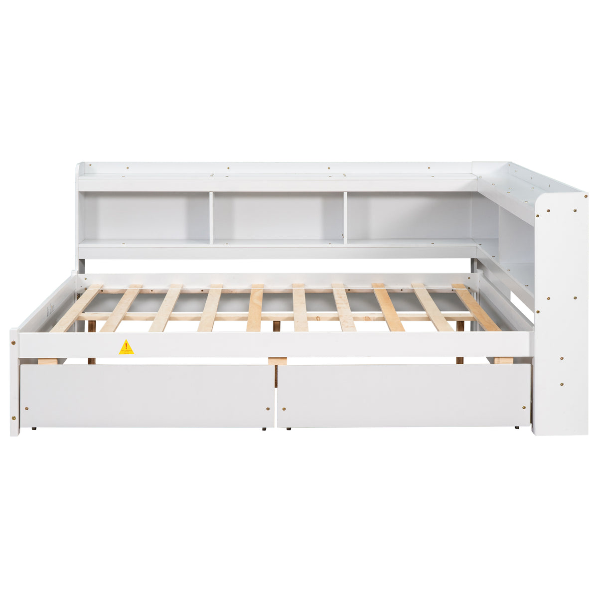 Full Storage Bed White