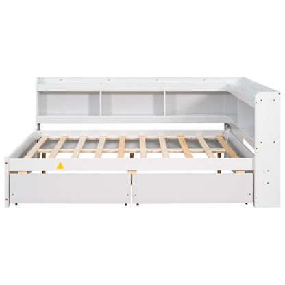 Full Storage Bed White