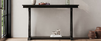 Rustic Console Table Black