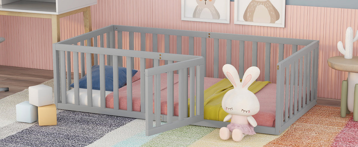 Twin Wood Daybed Gray