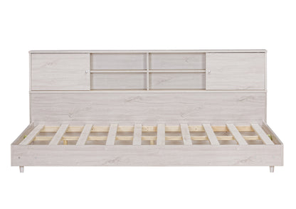 Full Daybed Frame with Bookcases Oak