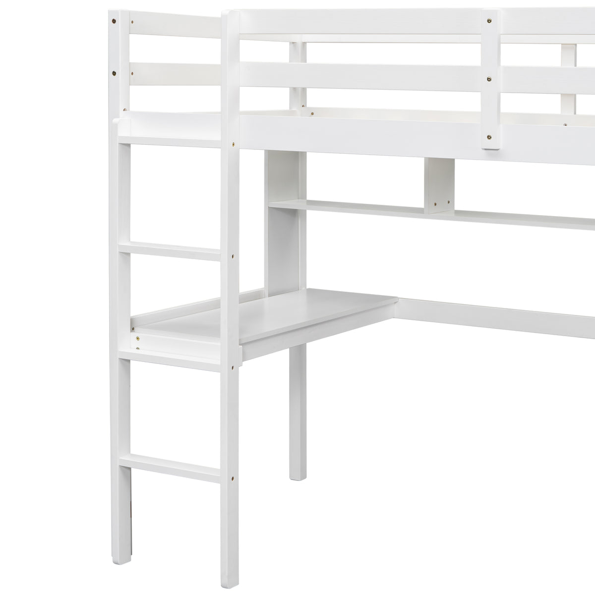 Twin Loft Bed White
