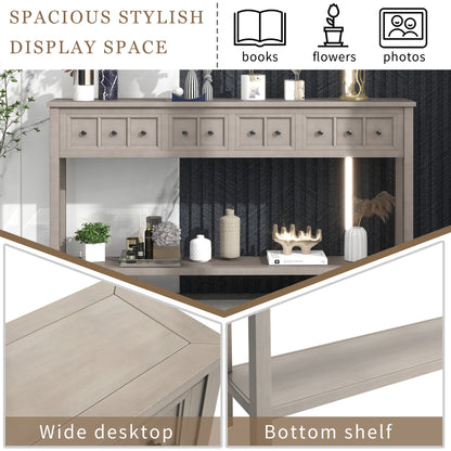Rustic Entryway Console Table