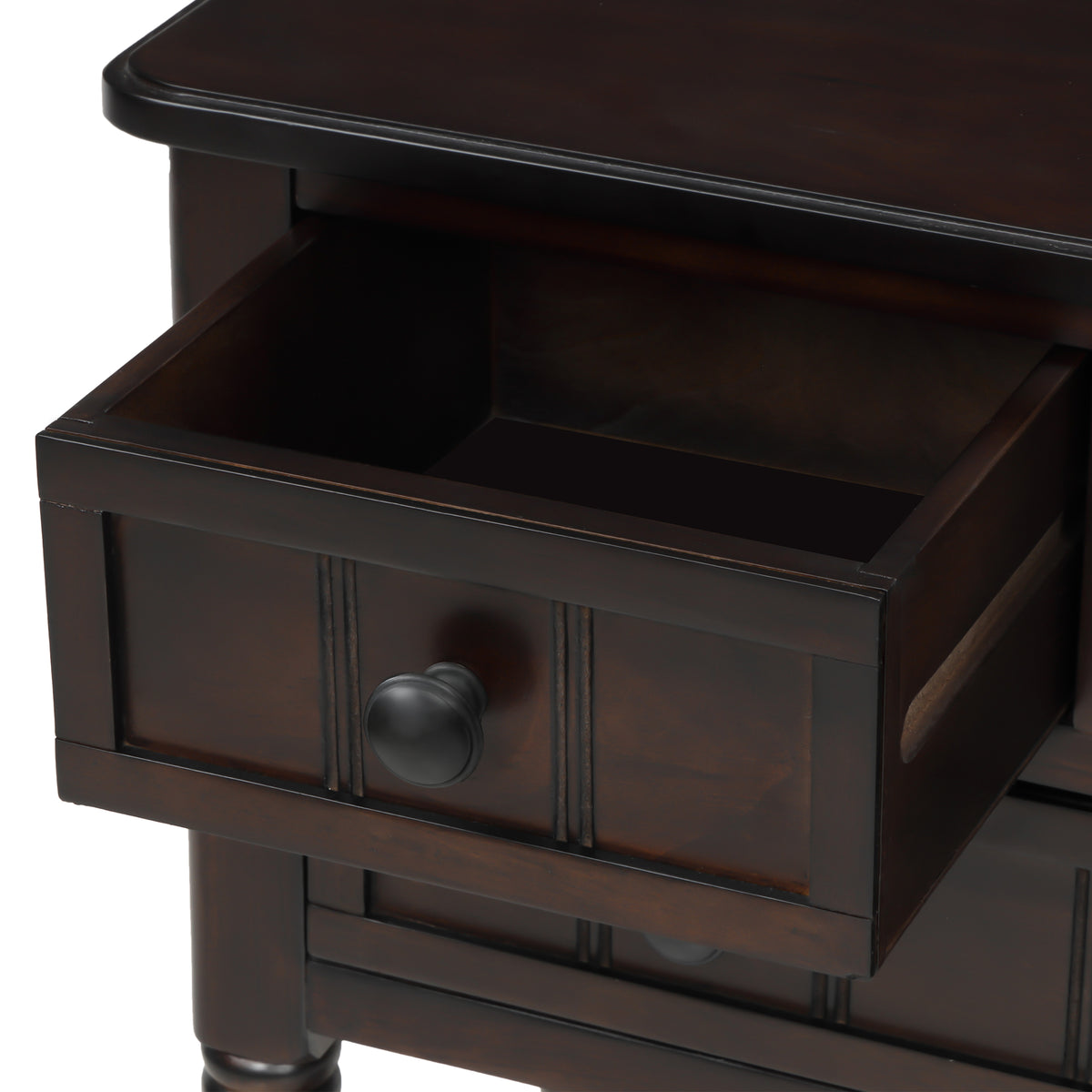 Console Table with Drawers Espresso