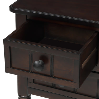 Console Table with Drawers Espresso