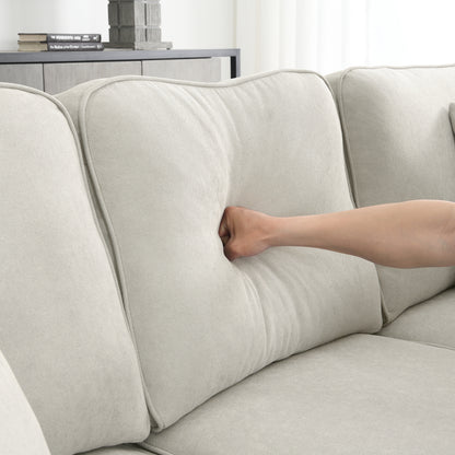 Modern Fabric Sectional Sofa – 7-Seater