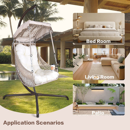 Rattan Egg Chair with Stand