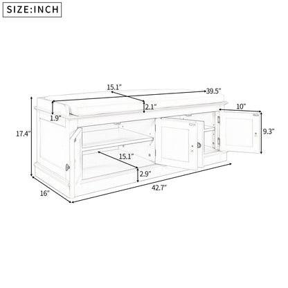 Adjustable Storage Bench Table