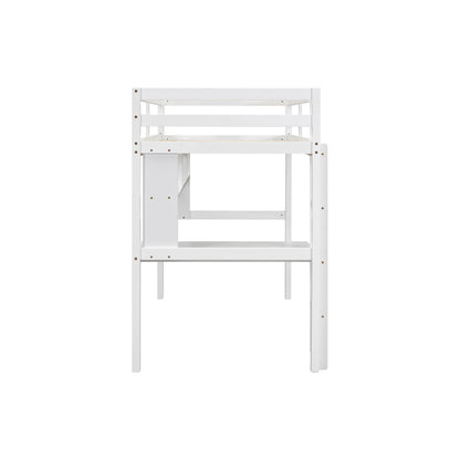Twin Loft Bed White