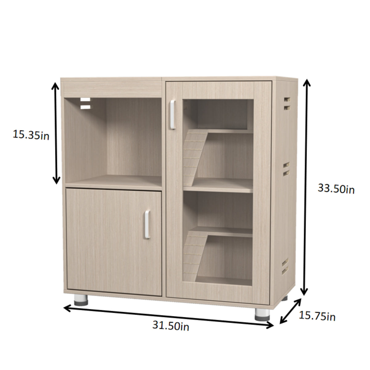 Guinea Pig Cage 4-Layer Wooden Frame X-Large