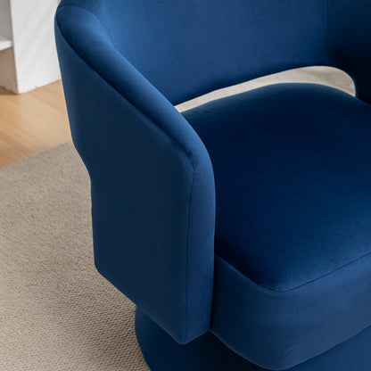 Velvet Swivel Club Chair