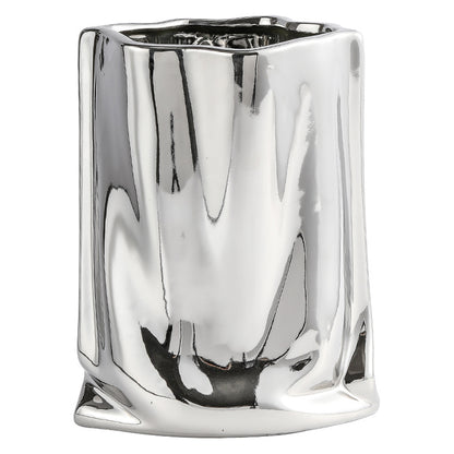 Ceramic Hydroponic Flower Vase White