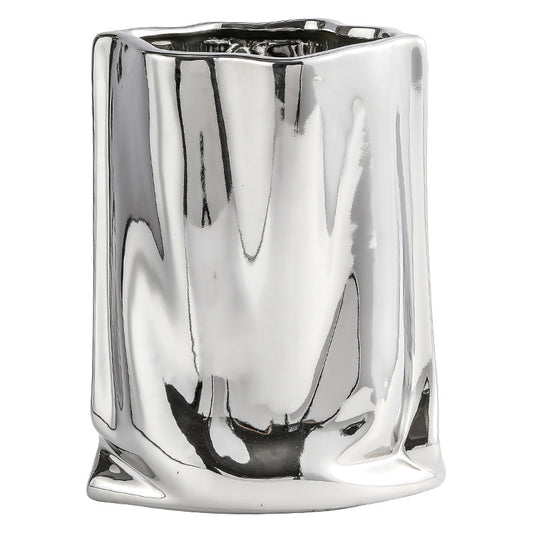 Ceramic Hydroponic Flower Vase White