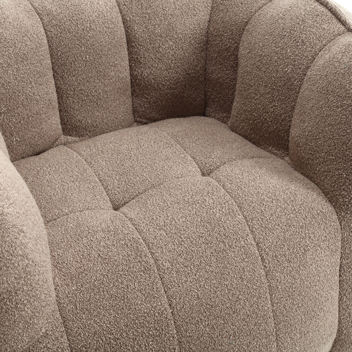 Soft Bean Bag Chair with Footstool Beige