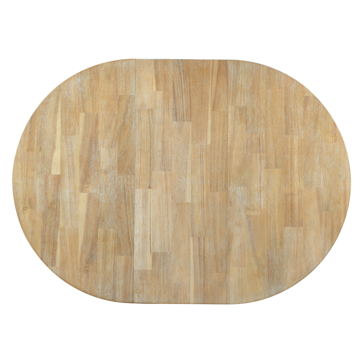 5-Piece Dining Set with Round Table Wood Wash