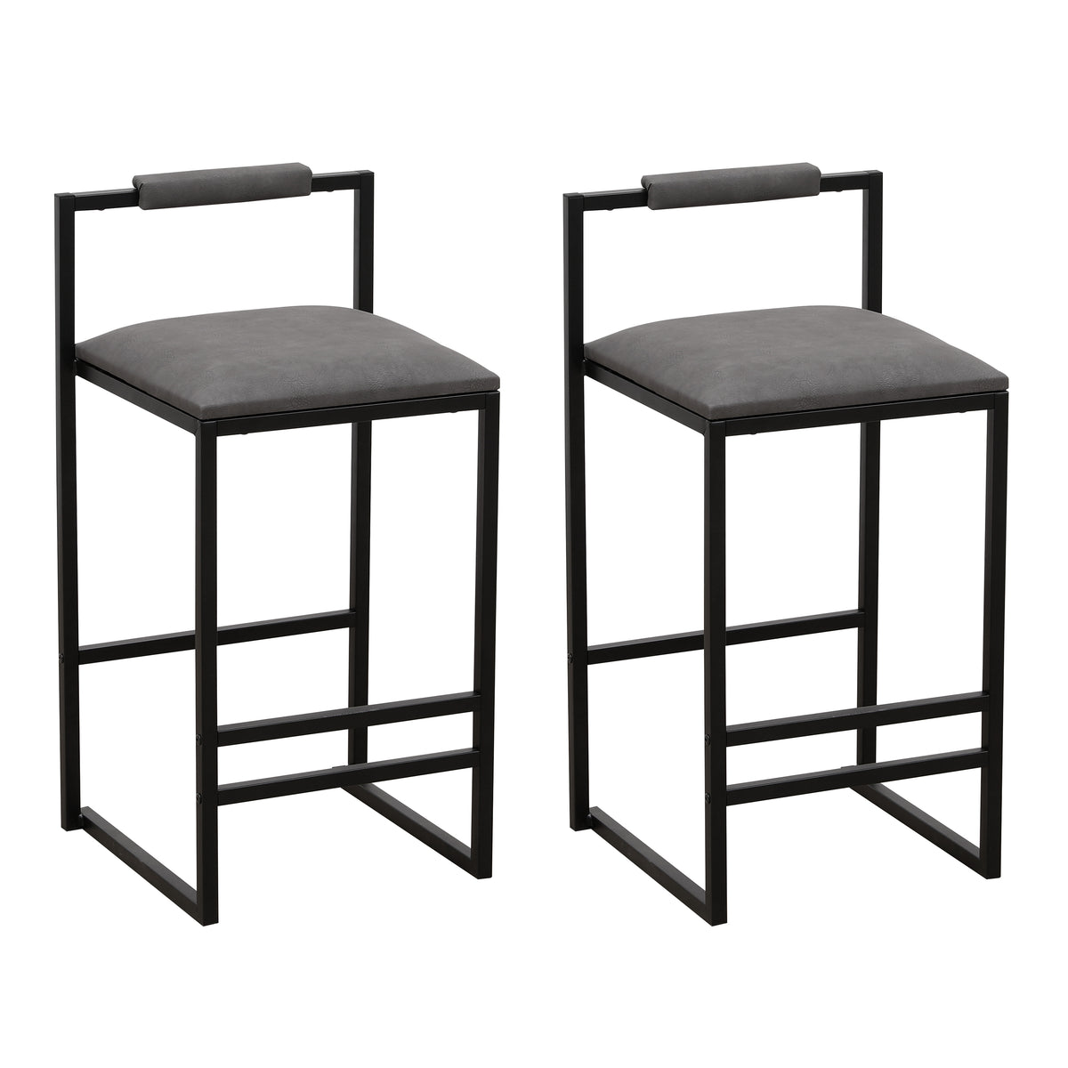 Gray Counter Barstool Set (2 pcs)