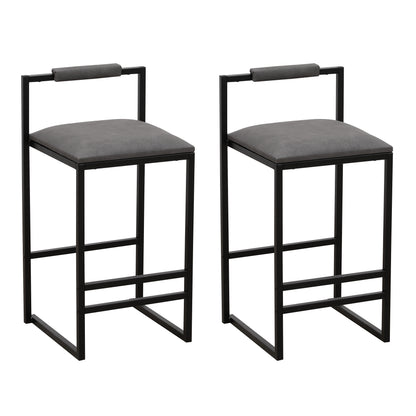 Gray Counter Barstool Set (2 pcs)