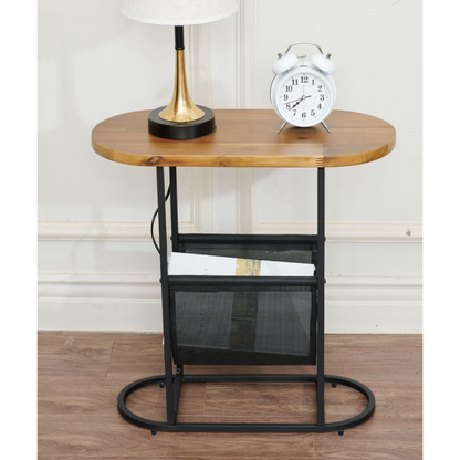 Acacia Wood Side Table Set (2 pcs)