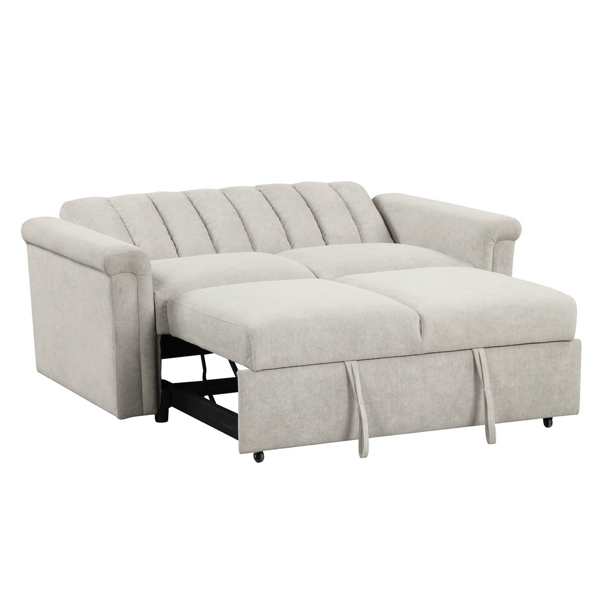 U-Style Convertible Loveseat Sofa Bed – Modern Sleeper with Storage