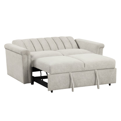 U-Style Convertible Loveseat Sofa Bed – Modern Sleeper with Storage
