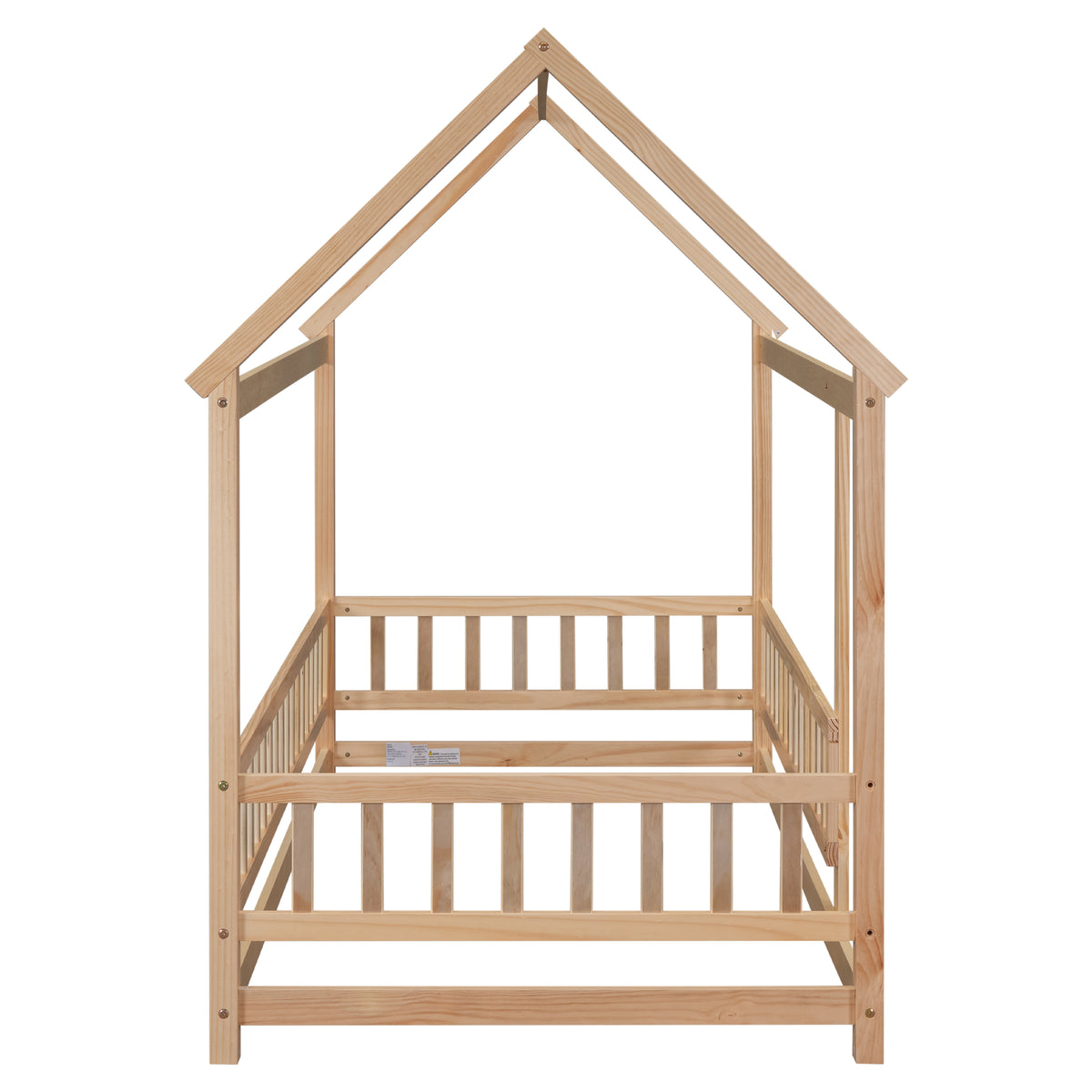 Twin Floor Bed White