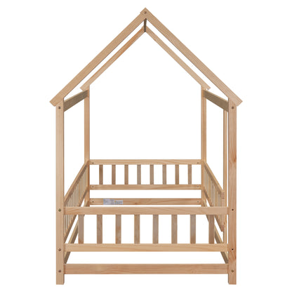 Twin Floor Bed White