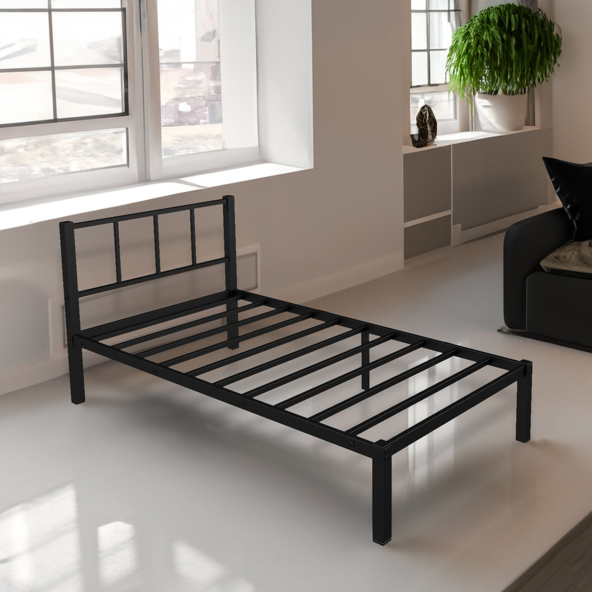 Triple Bunk Bed Black