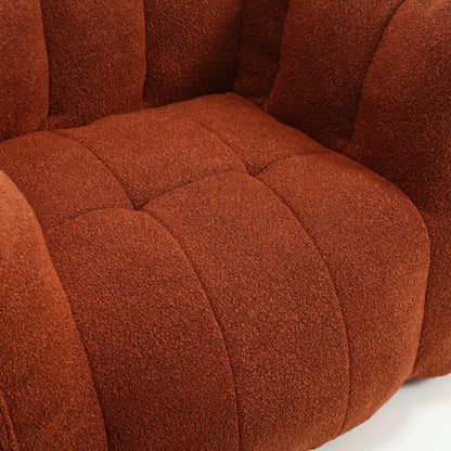 Bean Bag Chair with Footstool Gray