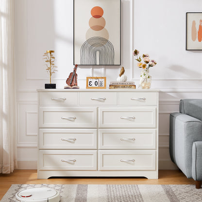 8-Drawer Bedroom Dresser – White