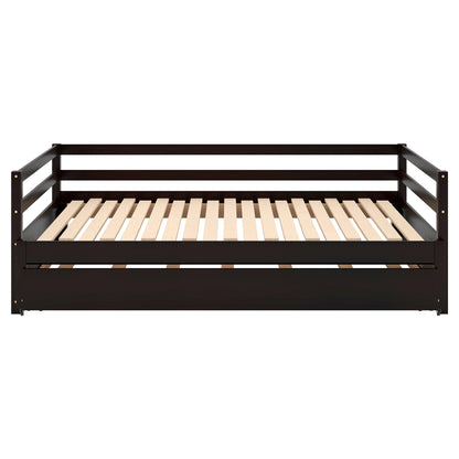 Twin Daybed with Trundle Espresso