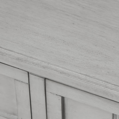 Narrow Console Desk – Grey Washed Finish