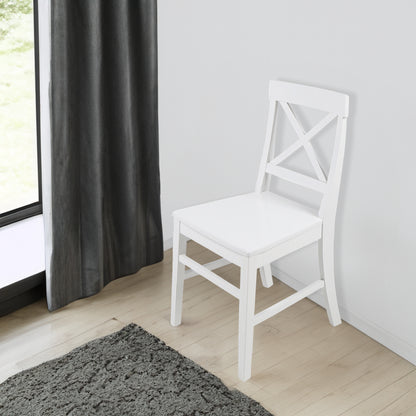 Roshan Farmhouse Dining Chairs Set of 2 White