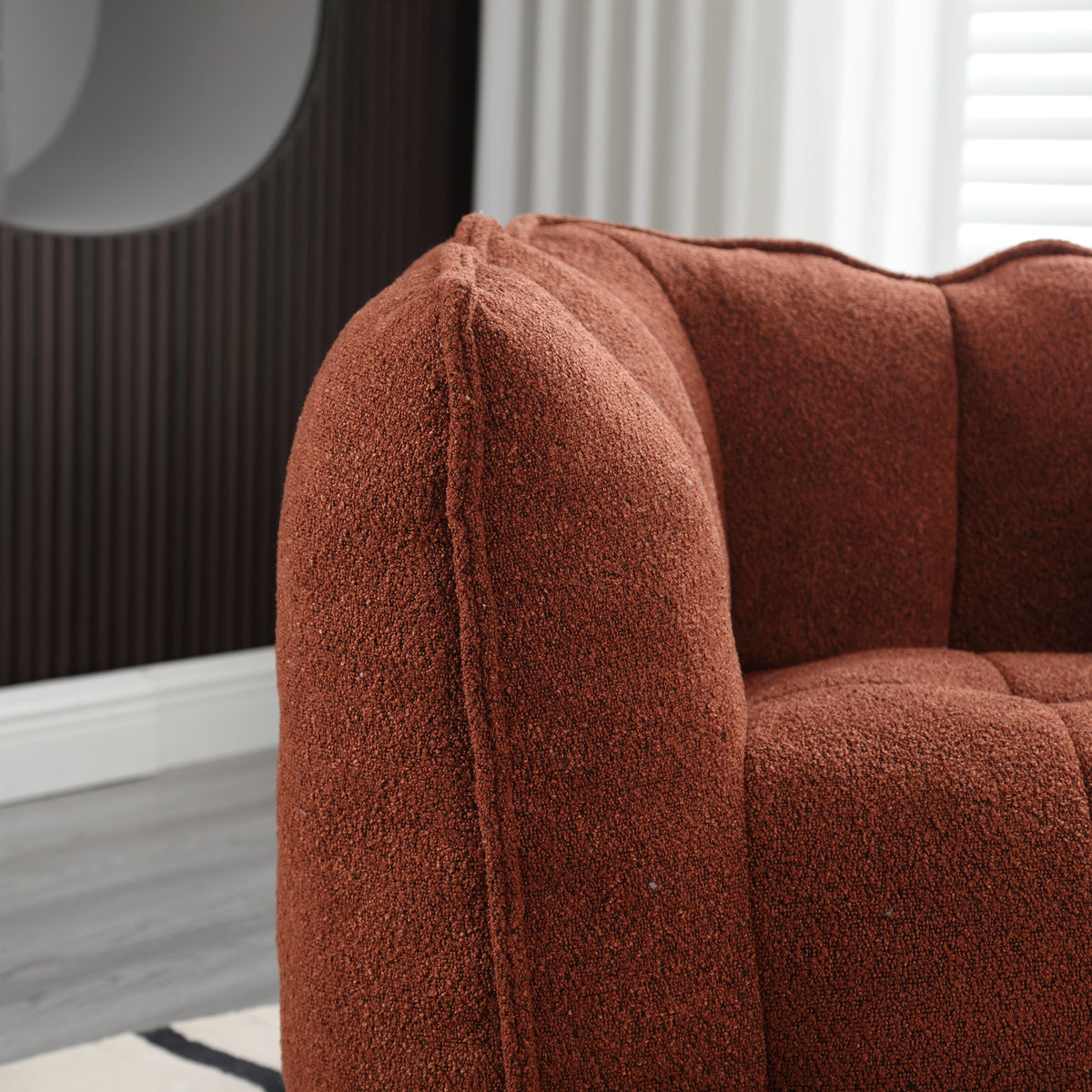 Bean Bag Chair with Footstool Gray