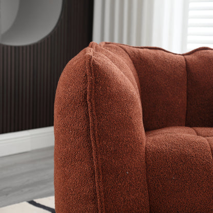 Bean Bag Chair with Footstool Gray