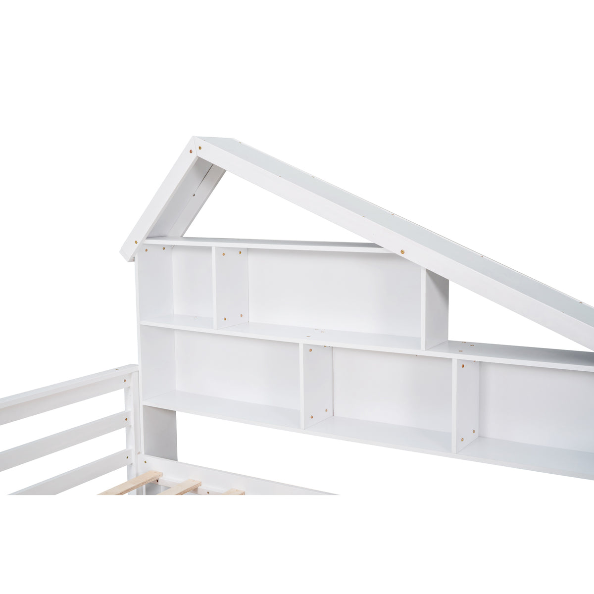 Full Platform Bed White