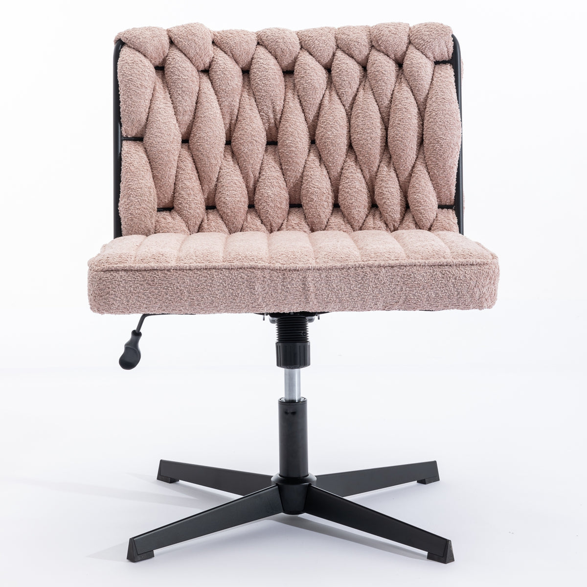 Armless Office Chair – Blush Pink